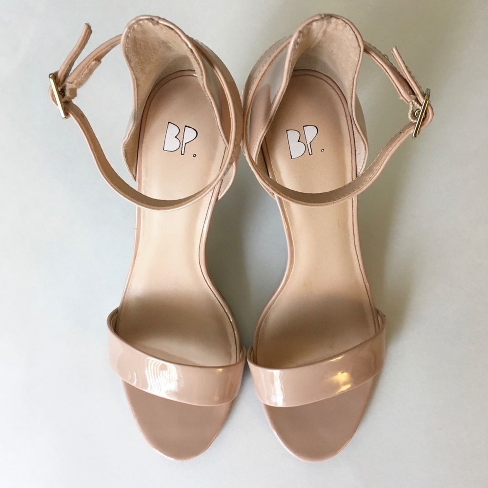 SOLD - BP Luminate Blush Patent Open Toe Sandal